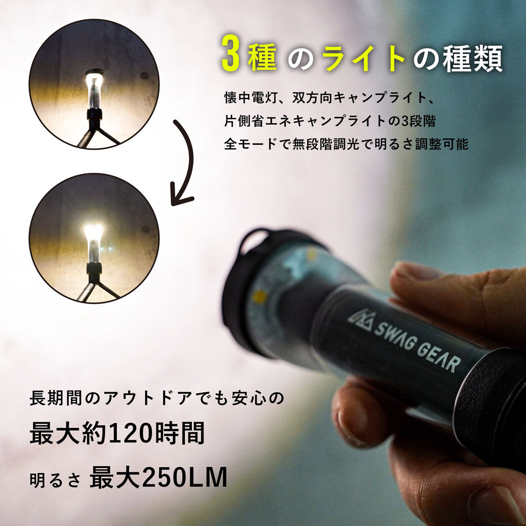 Swag Flashlight 【セット販売】SWAG GEAR LED FLASH LIGHT アンバーグローブ ラバーグリップ 選べるアンバーグローブカラーのセット ...