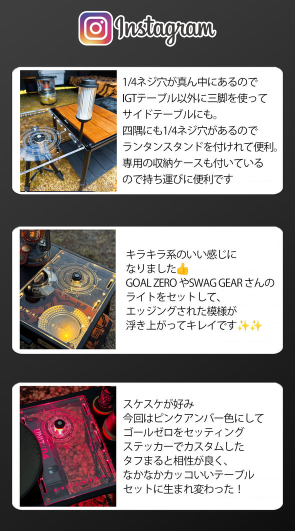 SWAG GEAR GZ IGTアクリル天板