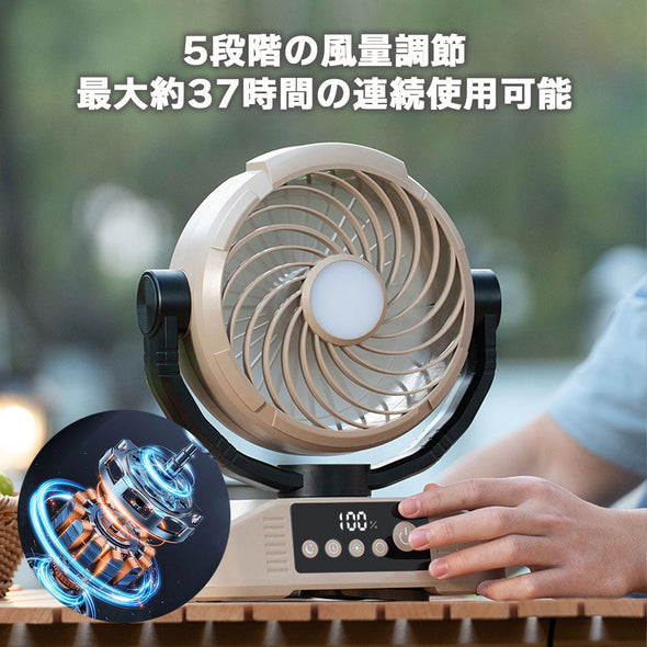 アウトドア扇風機　20000mAh