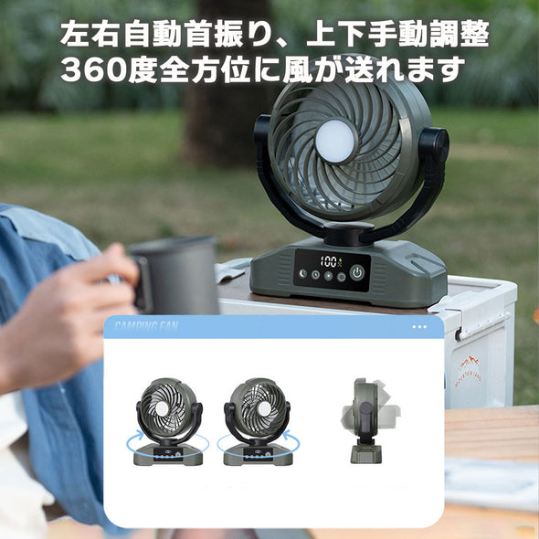 アウトドア扇風機　20000mAh