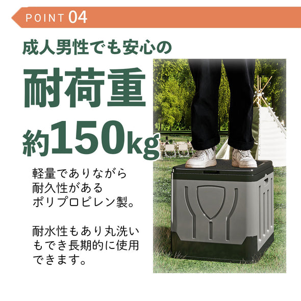 折りたたみ式非常トイレ ペーパーホルダー付き